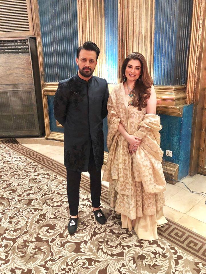 Handsome Atif Aslam and Resham Spotted at a Recent Wedding Event