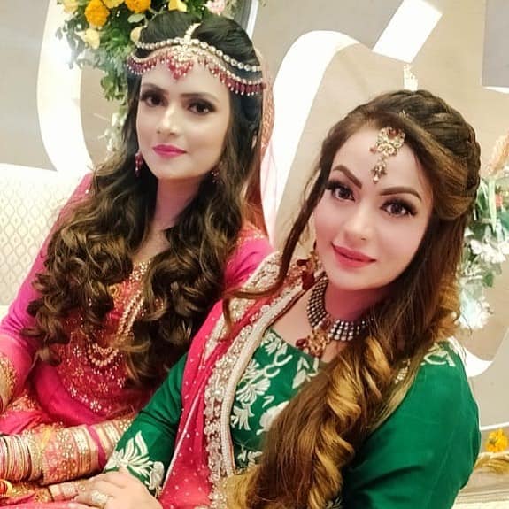 Actress Sadia Imam with her Daughter Meerab at a Recent Wedding