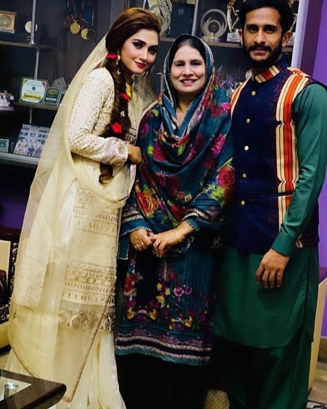 Hassan Ali with his Wife Samiya for their Wedding Event in Pakistan