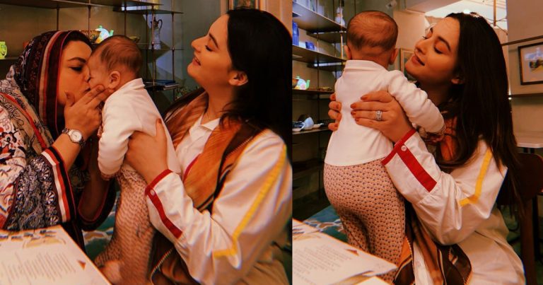Beautiful Clicks of Aiman Khan with her Daughter Amal