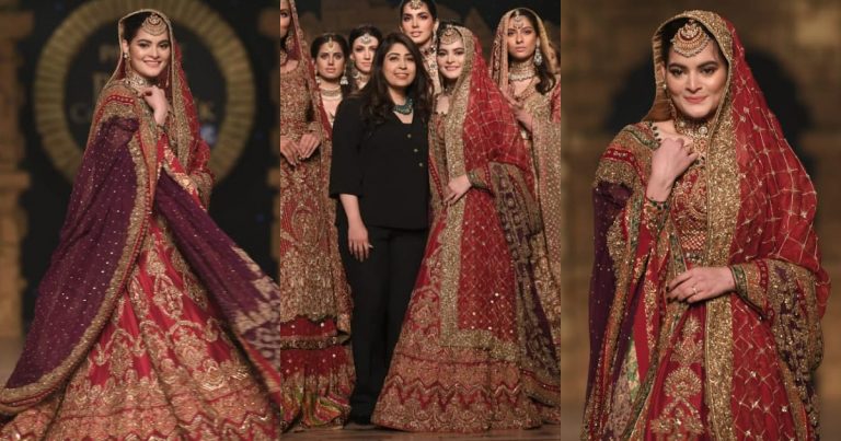 Gorgeous and Beautiful Minal Khan Walked for Aisha Imran at HBCW19