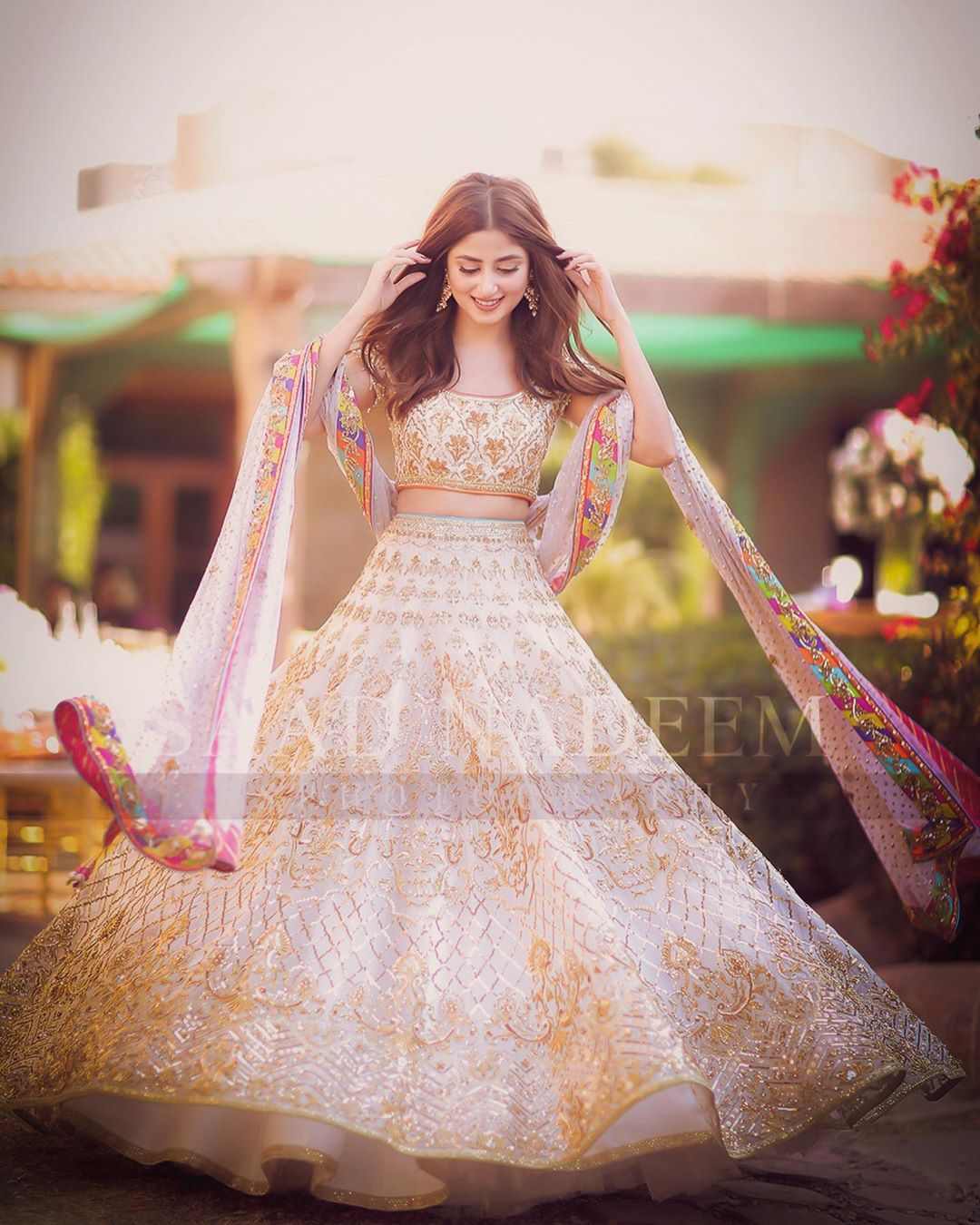 Beautiful Couple Ahad Raza Mir and Sajal Aly Clicks from Yasir Iqra Wedding