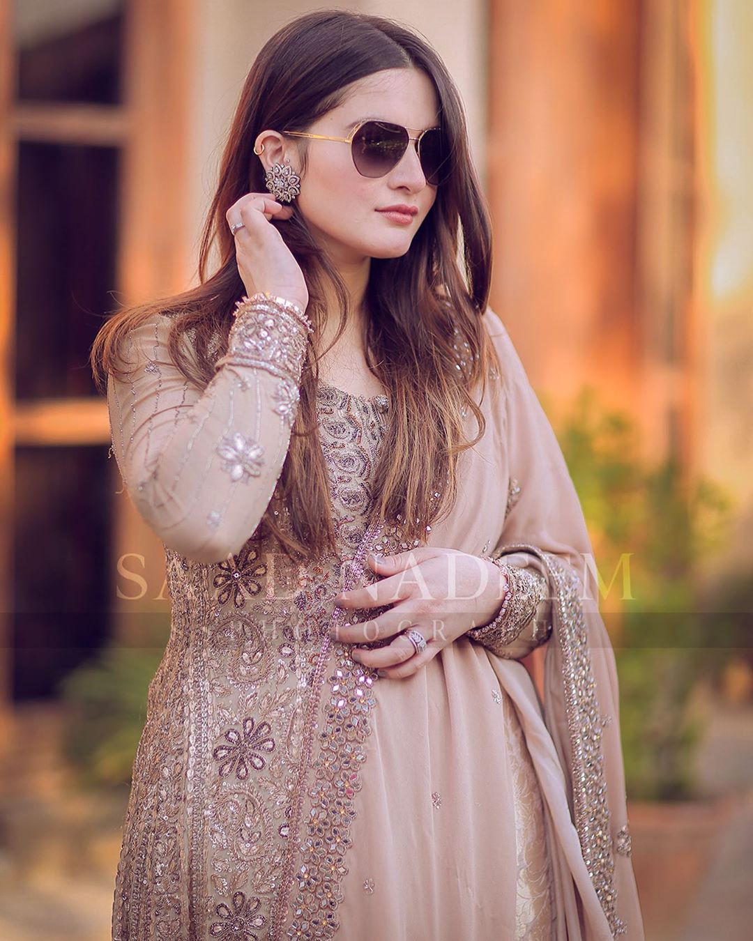 Aiman Khan and Muneeb Butt Latest Beautiful Pictures from Iqra Yasir Wedding