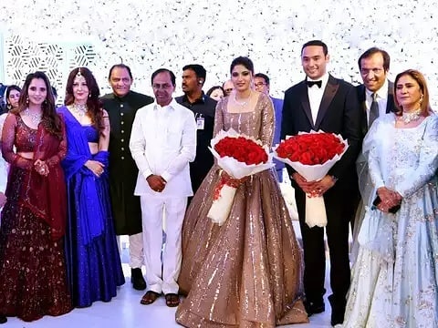 Sania Mirza Sister Anam Mirza Wedding Reception Pictures