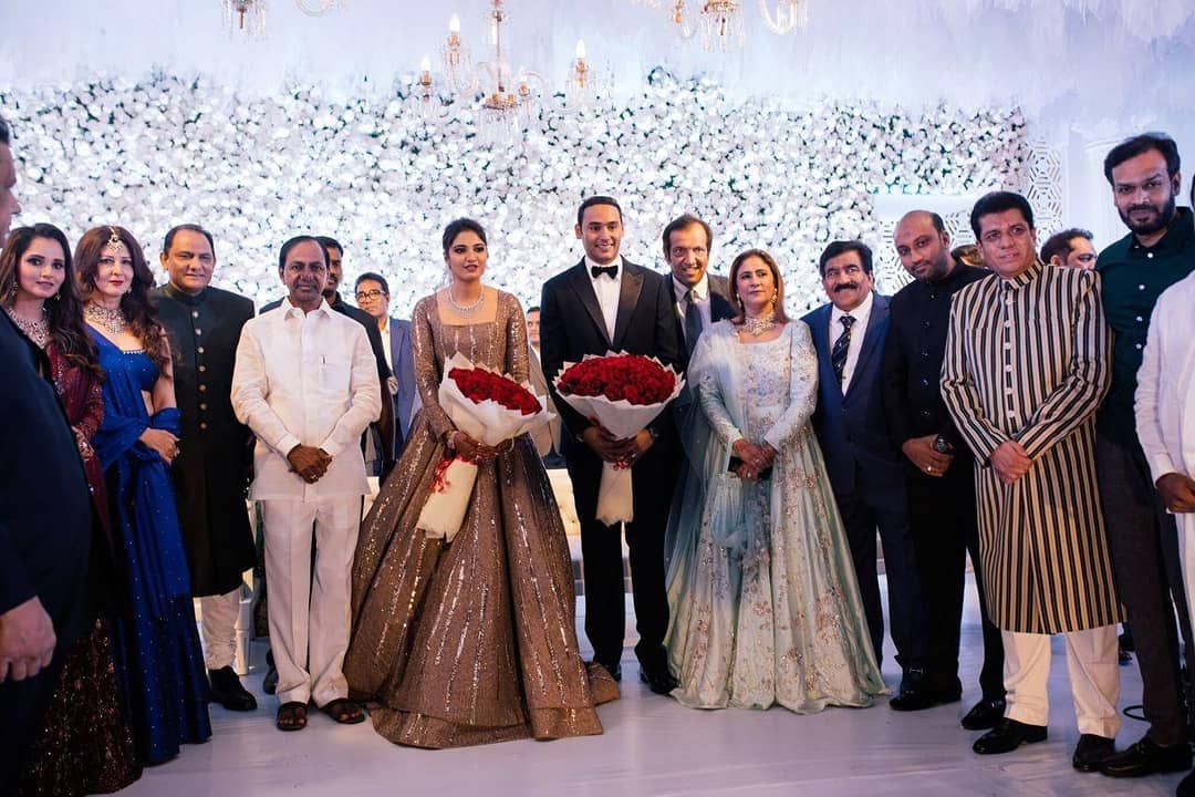 Sania Mirza Sister Anam Mirza Wedding Reception Pictures