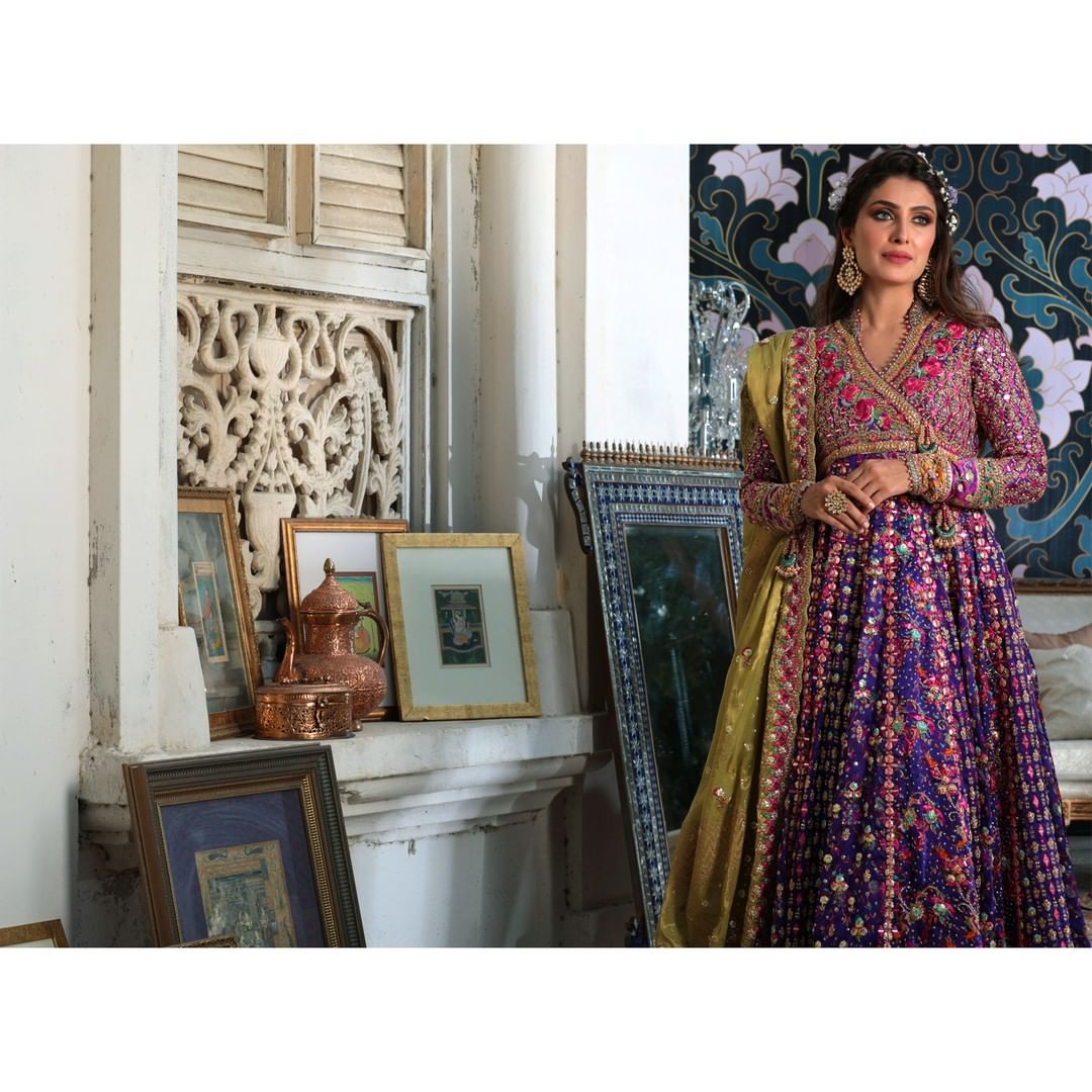 Latest Bridal Photo Shoot of Ayeza Khan for Farah Talib Aziz