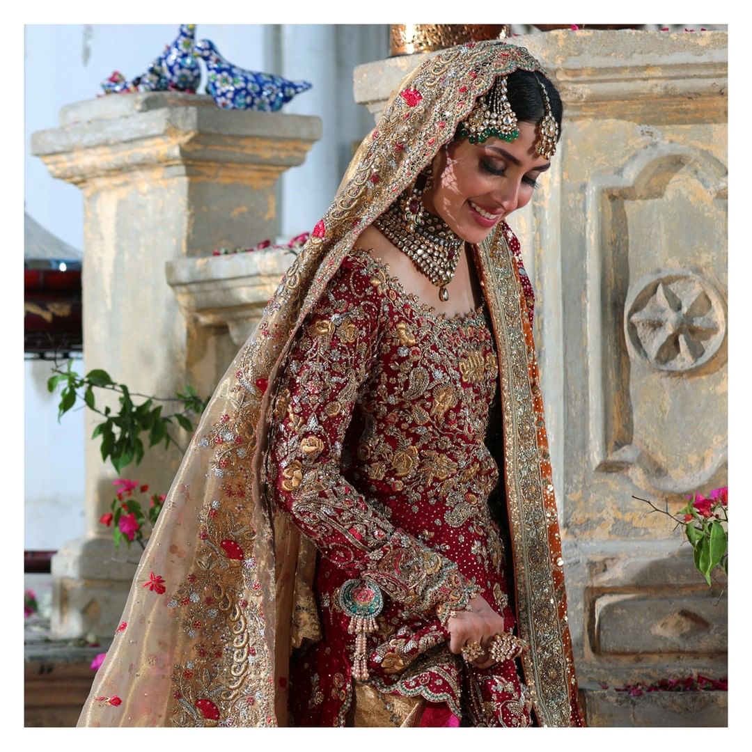 Latest Bridal Photo Shoot of Ayeza Khan for Farah Talib Aziz