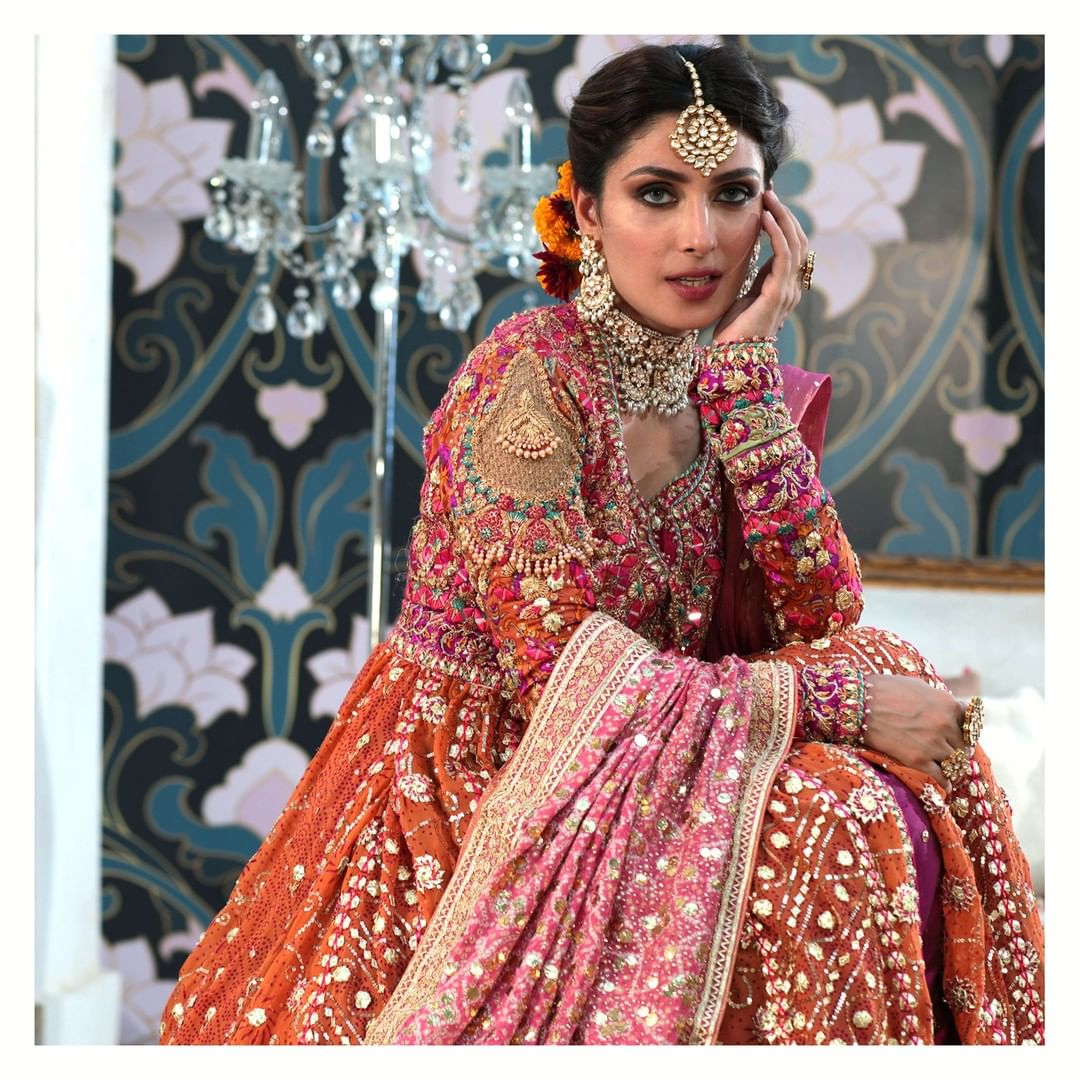 Latest Bridal Photo Shoot of Ayeza Khan for Farah Talib Aziz