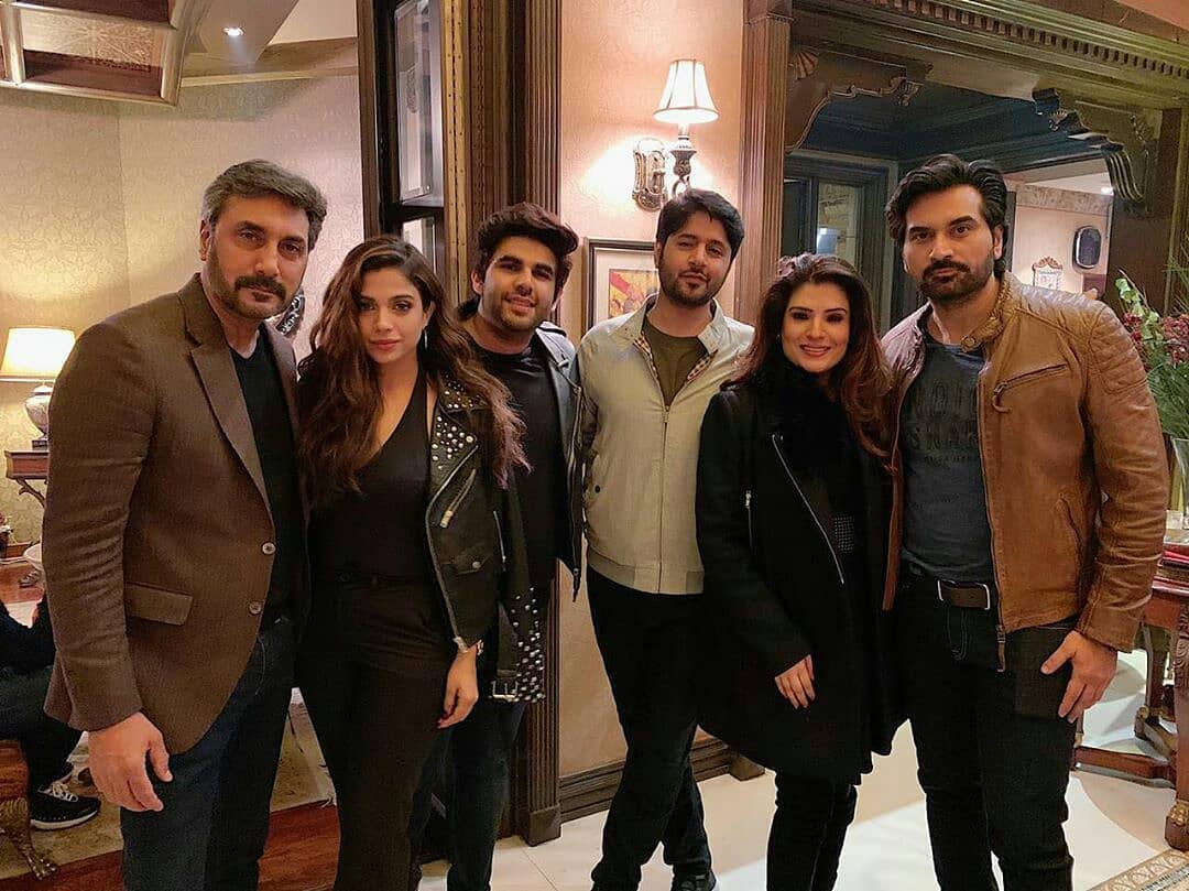 Adnan Siddiqui, Resham, Humayun Saeed and Others at a Dinner party in Lahore