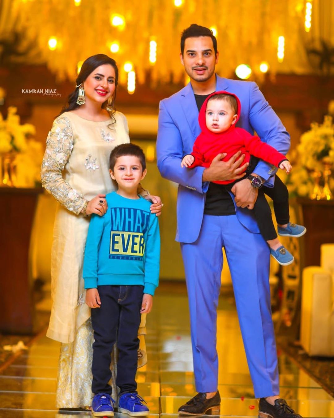 Fatima Effendi and Kanwar Arslan Beautiful Clicks with Kids at a Recent Wedding