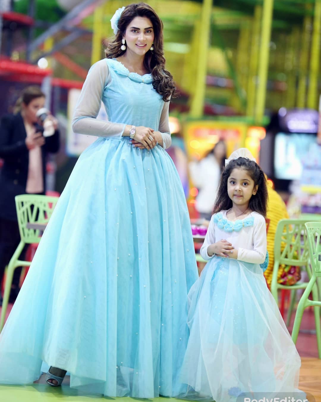 Beautiful Pictures of Fiza Ali with her Daughter Faraal on her Birthday