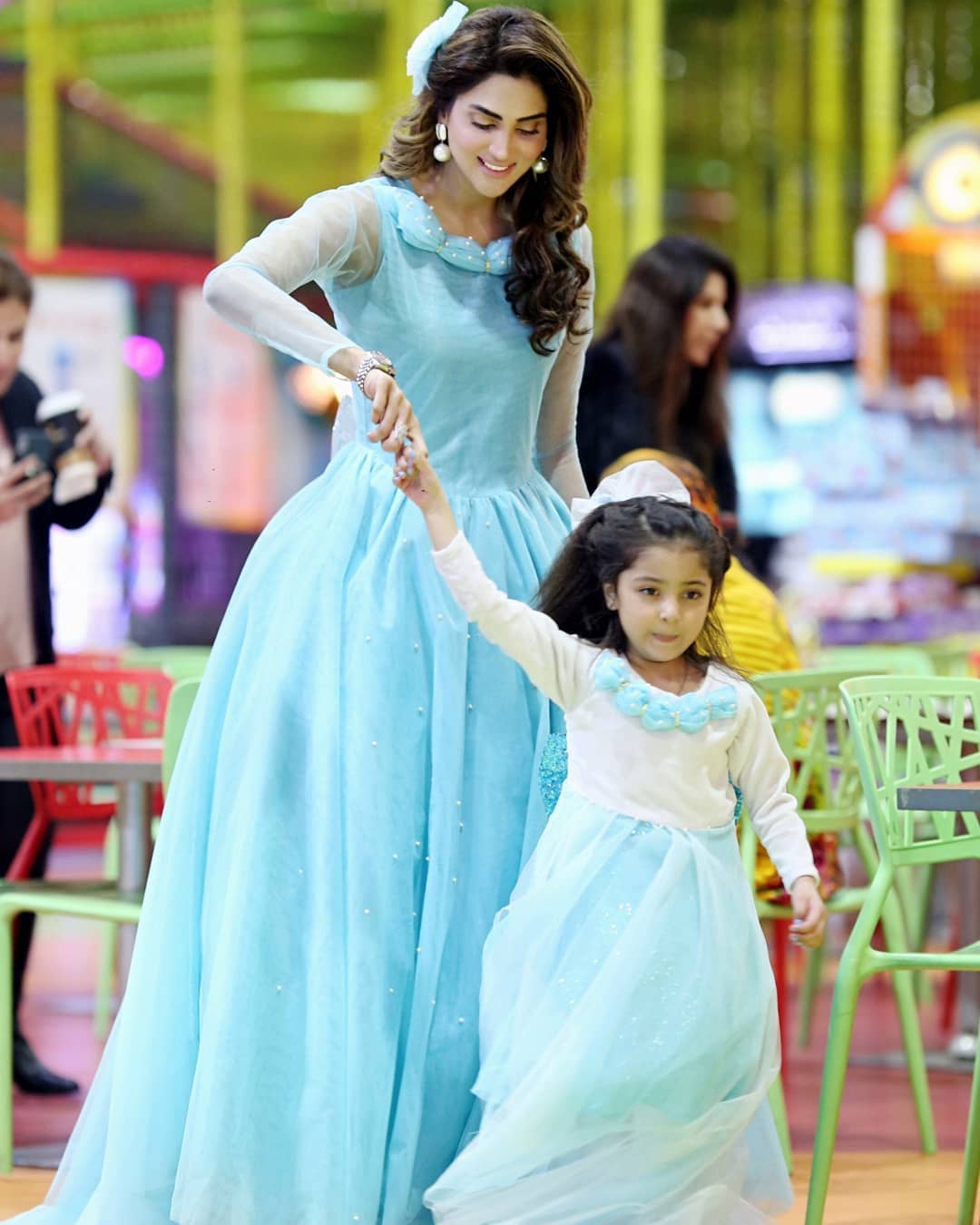 Beautiful Pictures of Fiza Ali with her Daughter Faraal on her Birthday