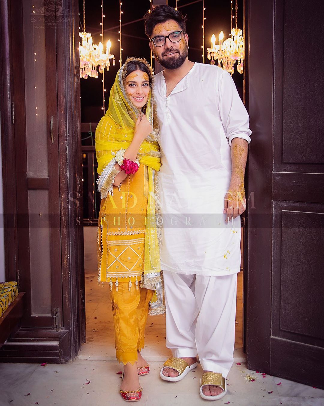 Beautiful pictures from Iqra Aziz and Yasir Hussain's Mayun