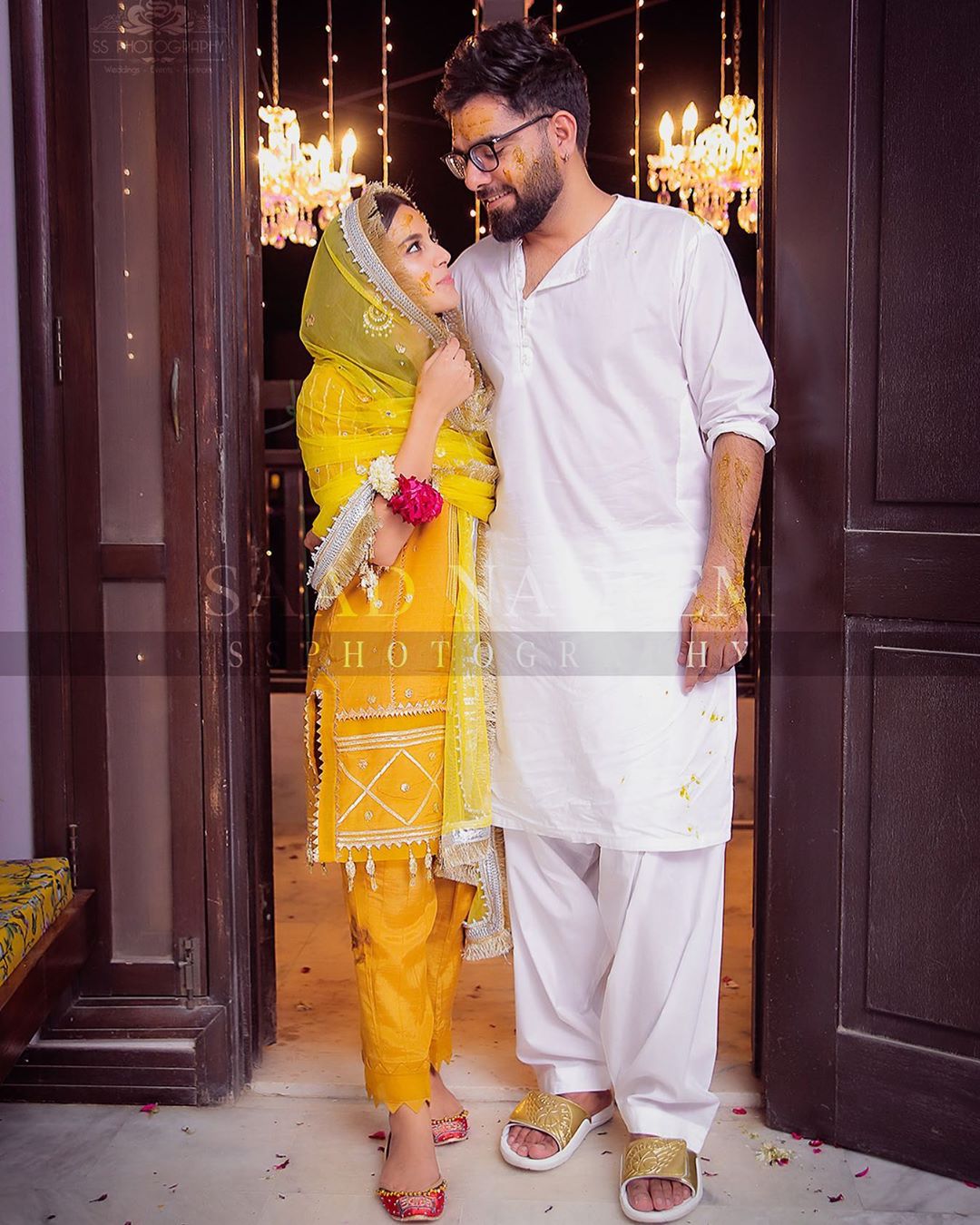 Beautiful pictures from Iqra Aziz and Yasir Hussain's Mayun