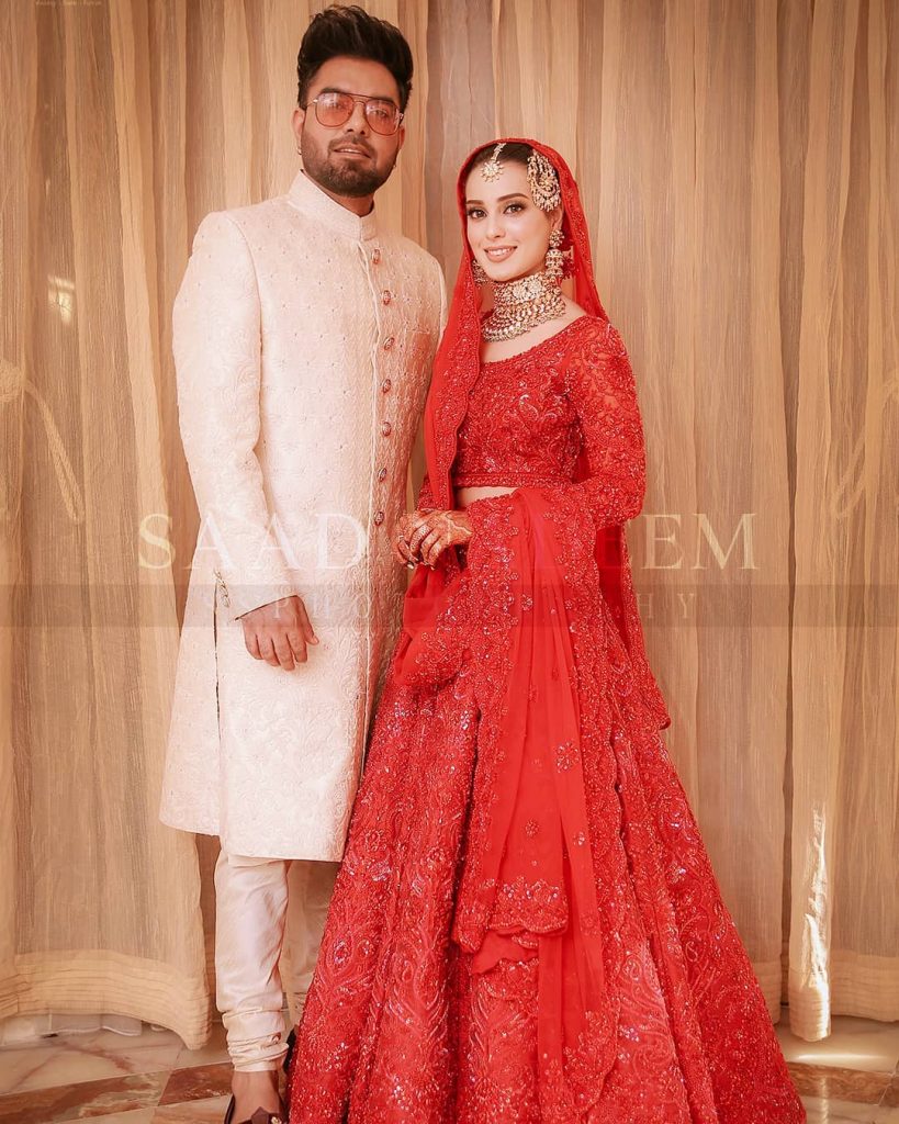 Nausheen Shah Was An "Extra" At Yasir Hussain's Wedding