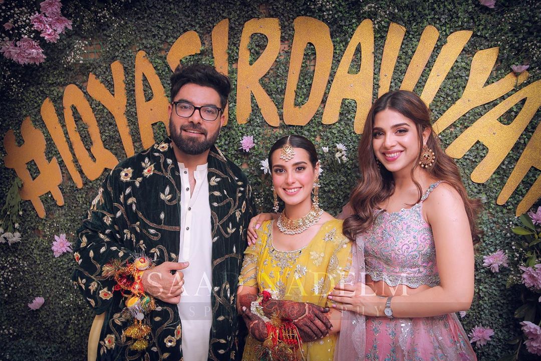 Celebrities Spotted at the Mehndi Event of Iqra Aziz and Yasir Hussain