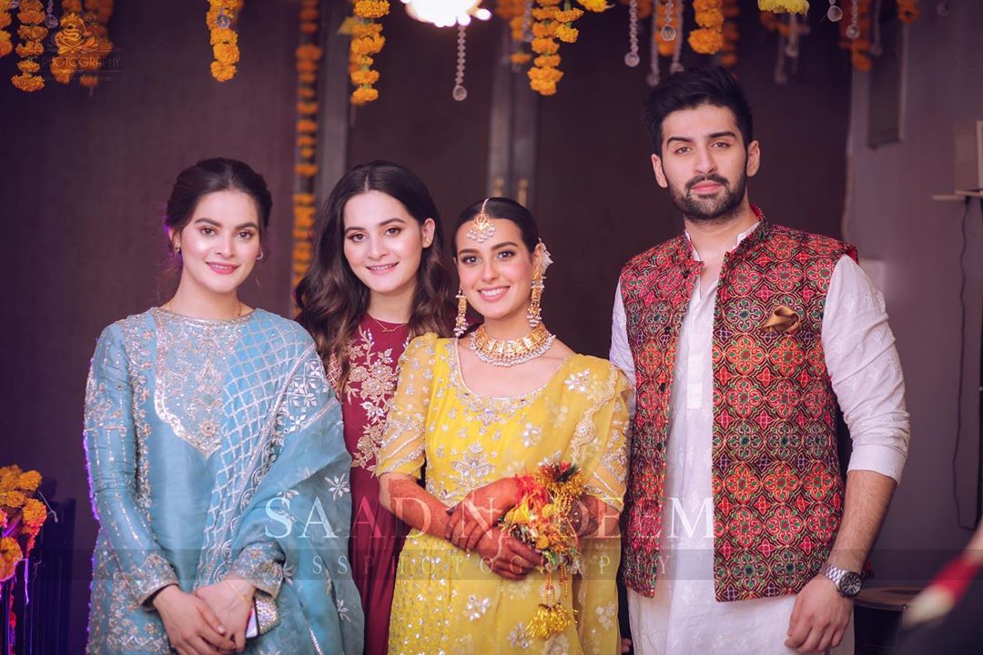 Celebrities Spotted at the Mehndi Event of Iqra Aziz and Yasir Hussain