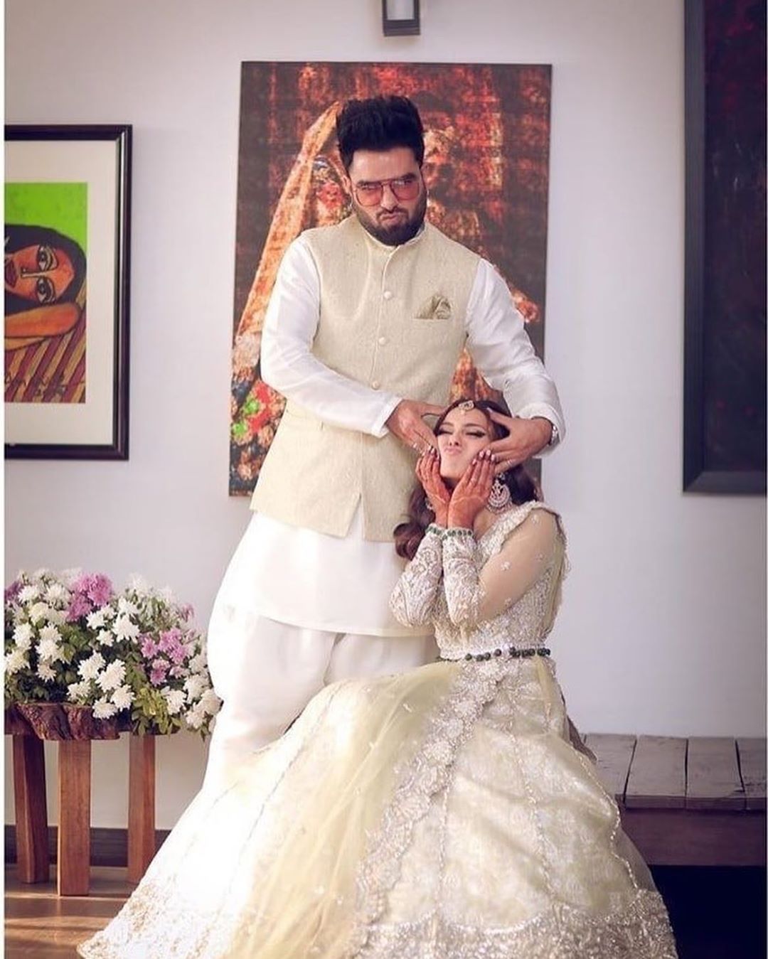 Iqra Aziz and Yasir Hussain Walima Pictures and Videos