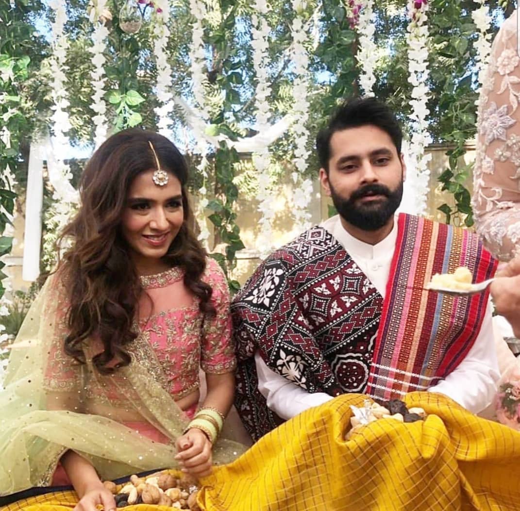 Actress Mansha Pasha and Jibran Nasir's Engagement Pictures