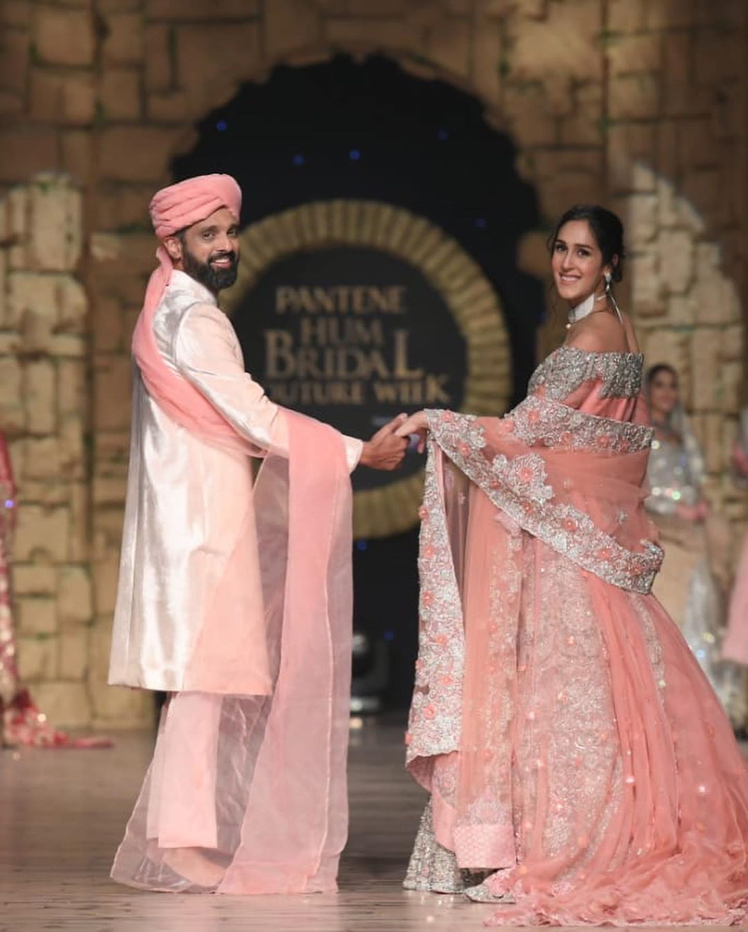 Newly Married Couple Mira Sethi and Bilal Siddiqui On Ramp at HBCW19