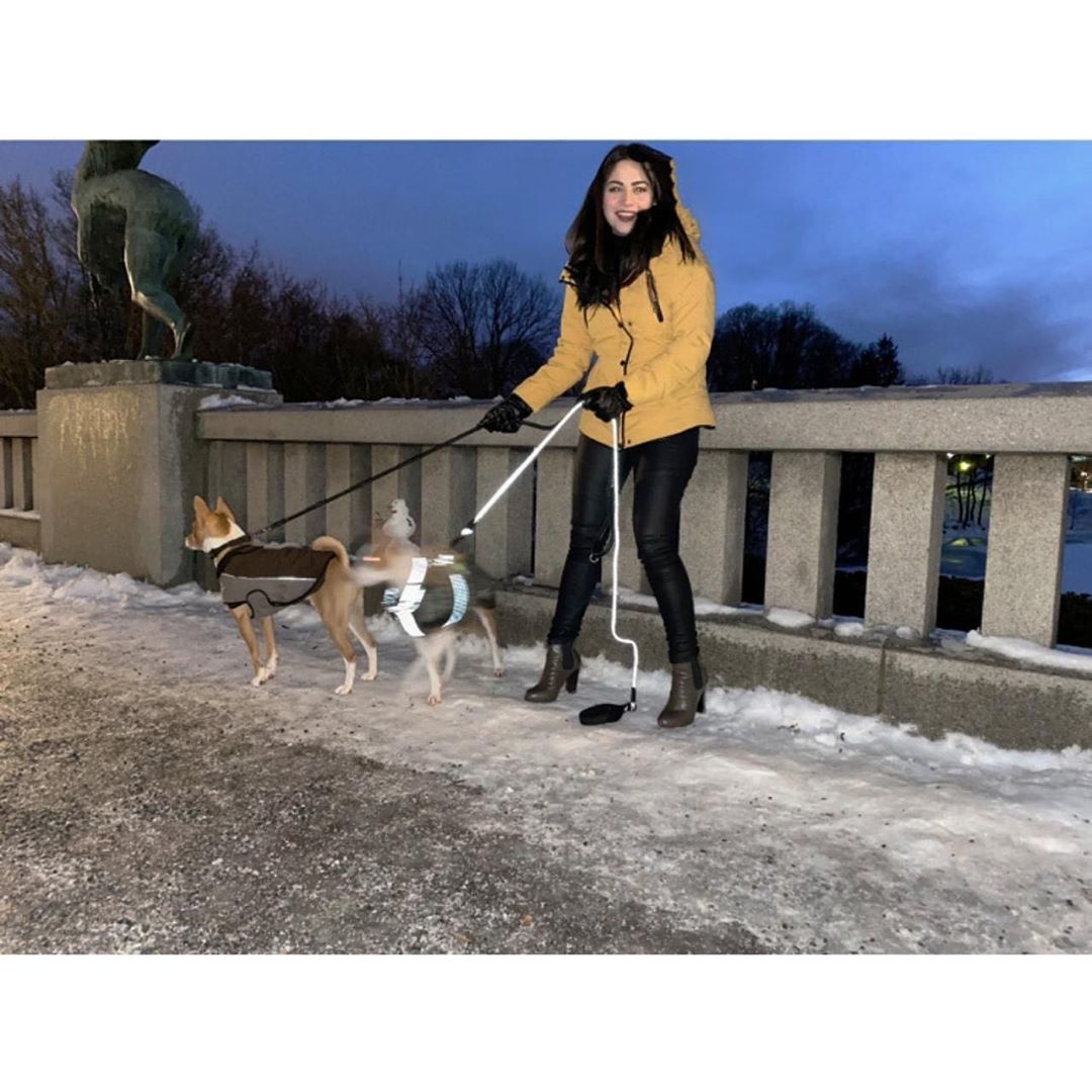 Beautiful Neelam Muneer Khan Enjoying Winter in Oslo Norway