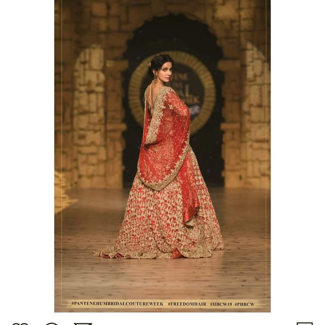 Super Gorgeous Saba Qamar Walked for Samsara Couture House at HBCW19