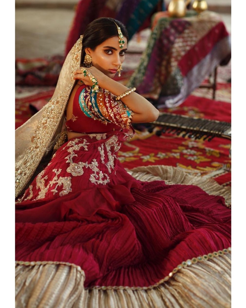 Saboor Ali's Latest Bridal Photo Shoot for Zainab Salman