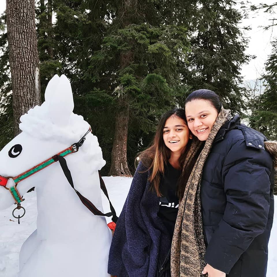 Actress Salma Hassan Spending Winter Vacations with her Daughter