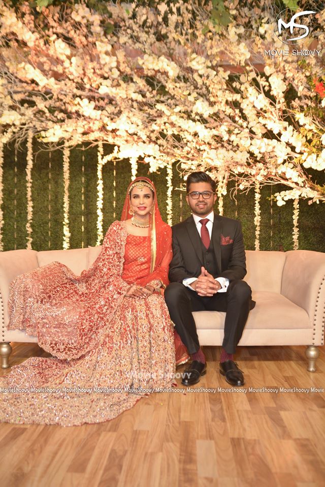 Actress and Fashion Model Sana Sarfaraz Exclusive Wedding Reception Pictures