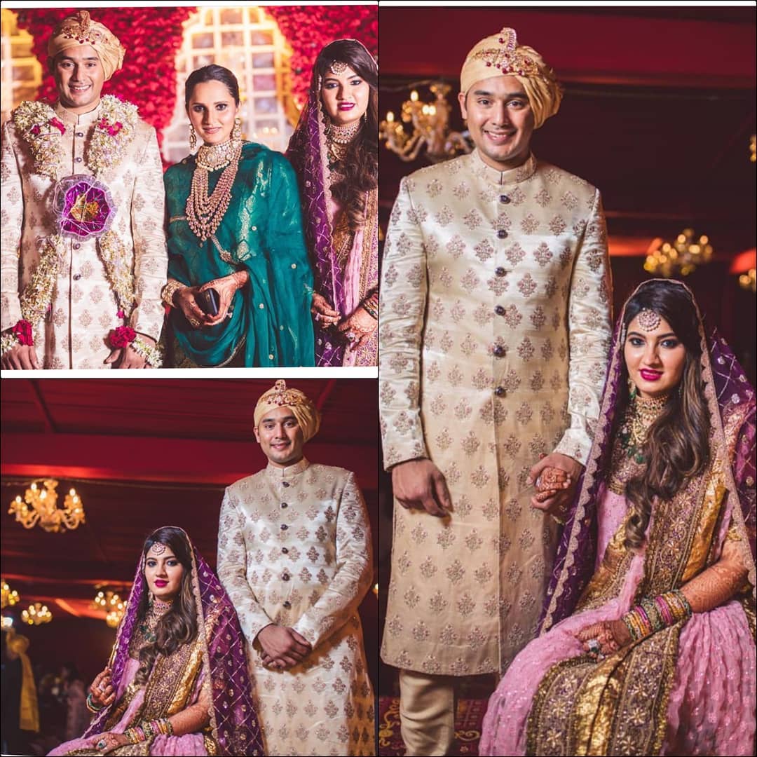 Sania Mirza's Sister Anam Mirza Marries Cricketer Azharuddin's Son Asad in Hyderabad India