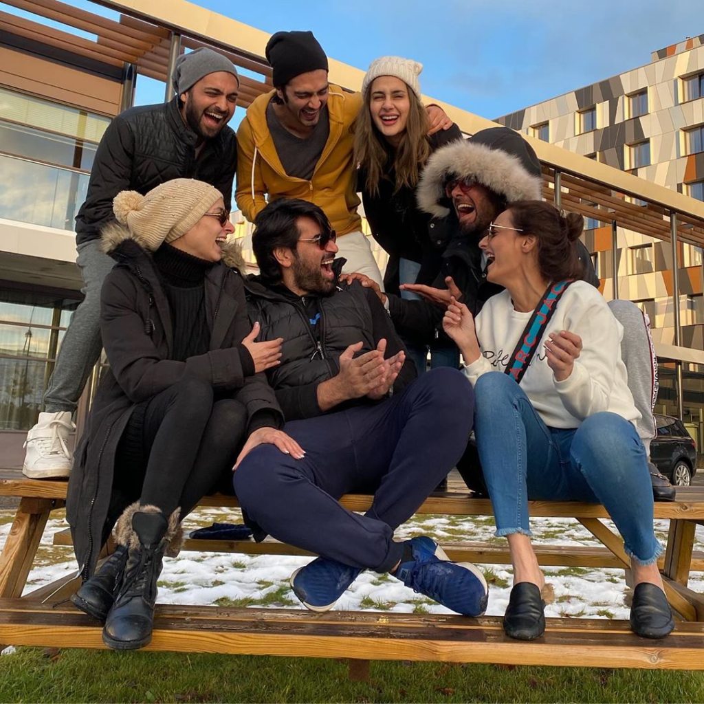 Yasir Hussain And Moomal Shaikh Dancing In Norway