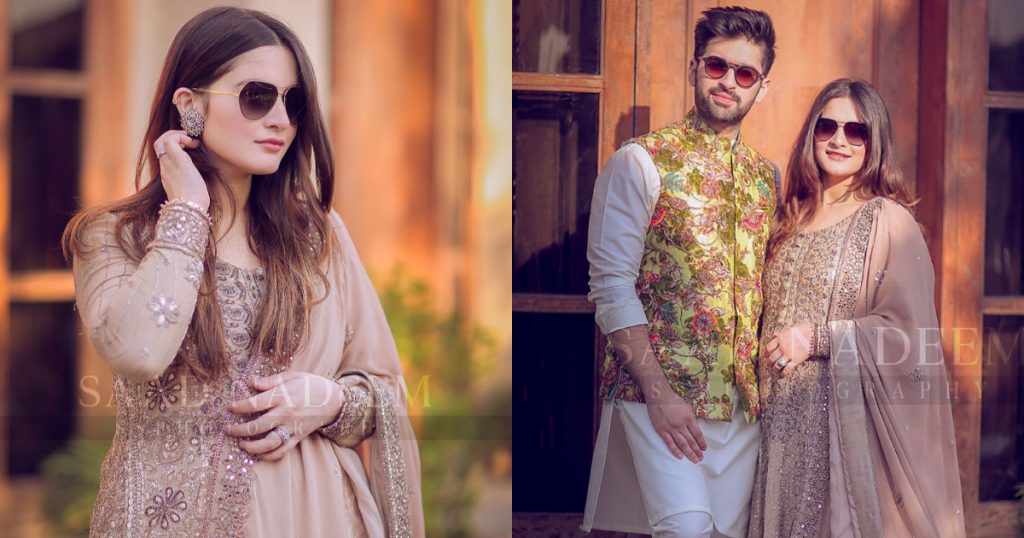 Aiman Khan and Muneeb Butt Latest Beautiful Pictures from Iqra Yasir Wedding