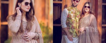 Aiman Khan and Muneeb Butt Latest Beautiful Pictures from Iqra Yasir Wedding