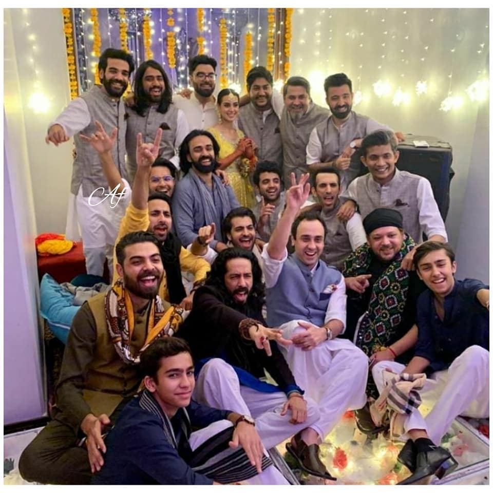 Celebrities Spotted at the Mehndi Event of Iqra Aziz and Yasir Hussain