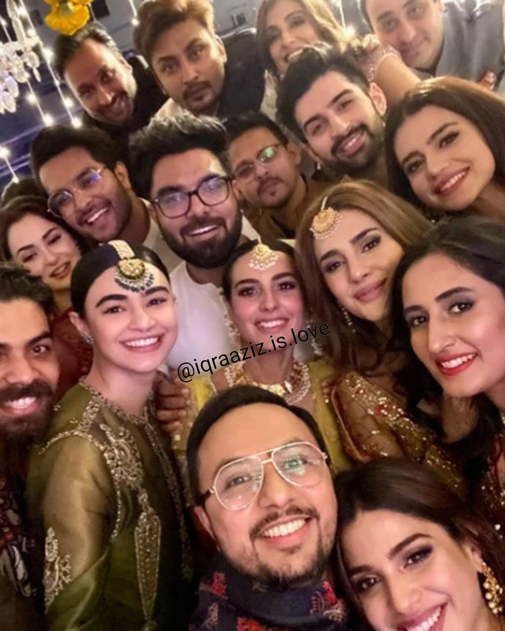 Celebrities Spotted at the Mehndi Event of Iqra Aziz and Yasir Hussain