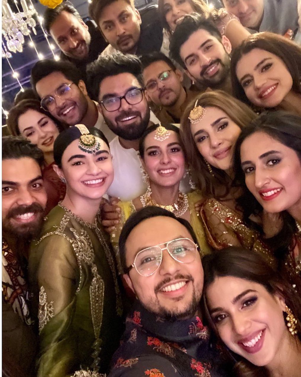 Celebrities Spotted at the Mehndi Event of Iqra Aziz and Yasir Hussain