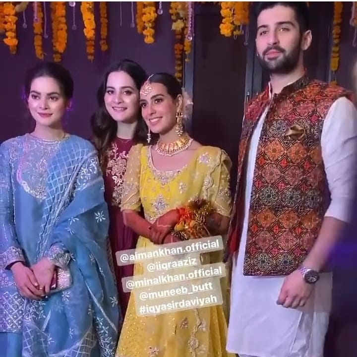 Celebrities Spotted at the Mehndi Event of Iqra Aziz and Yasir Hussain