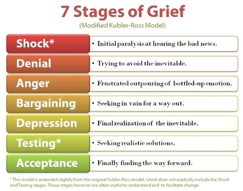 The seven stages of grief