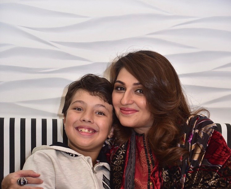 Beautiful Pictures of Qurat ul Ain Iqrar with her Son Pehlaaj