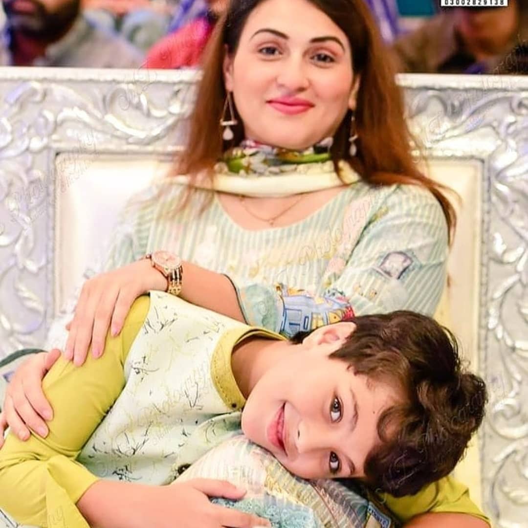 Beautiful Pictures of Qurat ul Ain Iqrar with her Son Pehlaaj