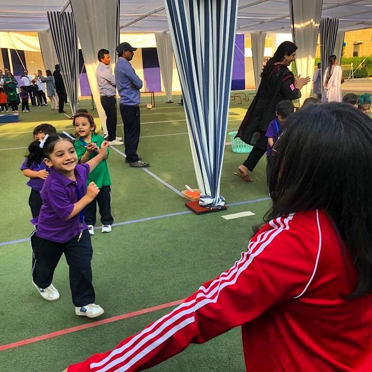 Sanam Jung with her Daughter at her School Sports Day