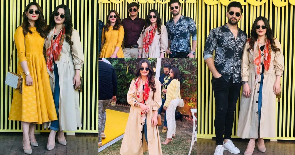 Aiman Khan, Muneeb Butt and Minal Khan Spotted at Tuctastic Event