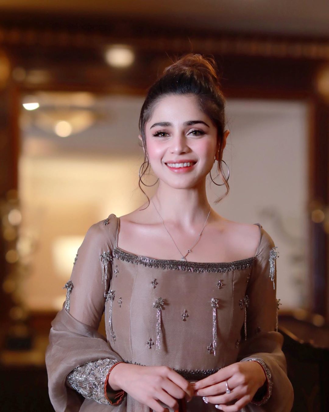 Beautiful Singer Aima Baig Looks Gorgeous in this Dress