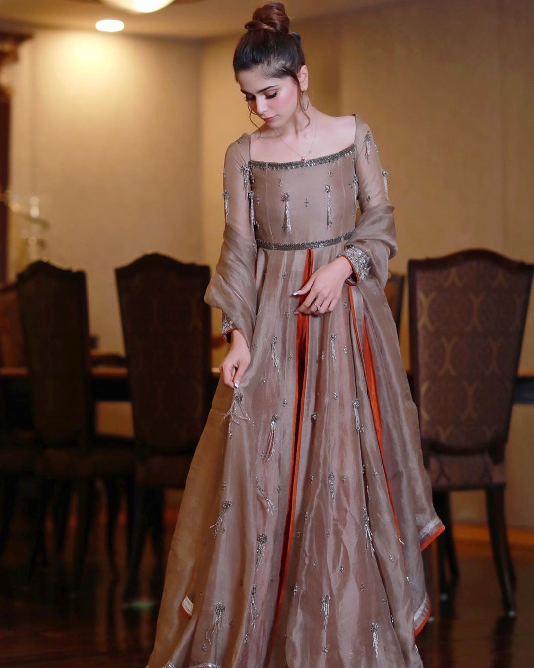 Beautiful Singer Aima Baig Looks Gorgeous in this Dress