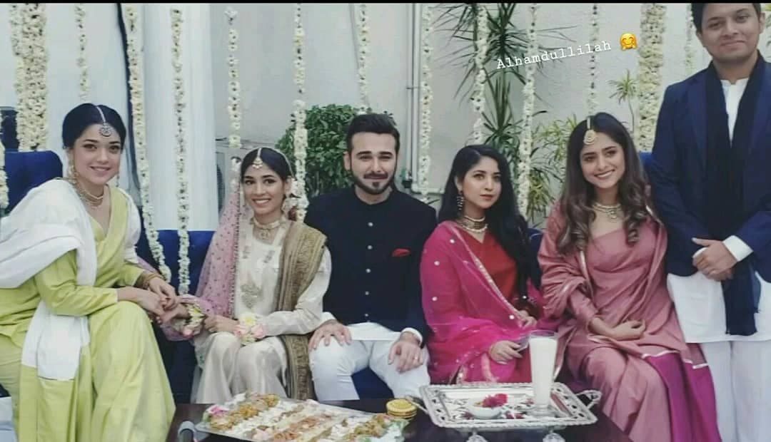 Sanam jung Sister Amna Jung Nikkah Ceremony Pictures