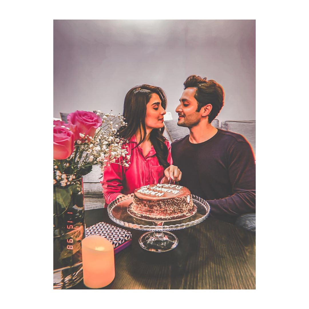 Ayeza Khan Celebrating her Birthday with Husband Danish Taimoor