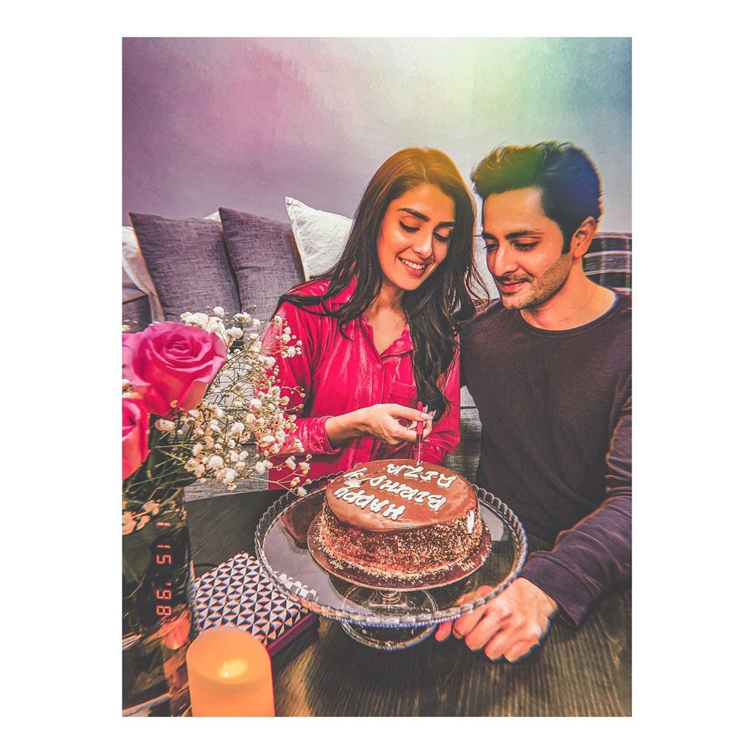 Ayeza Khan Celebrating her Birthday with Husband Danish Taimoor