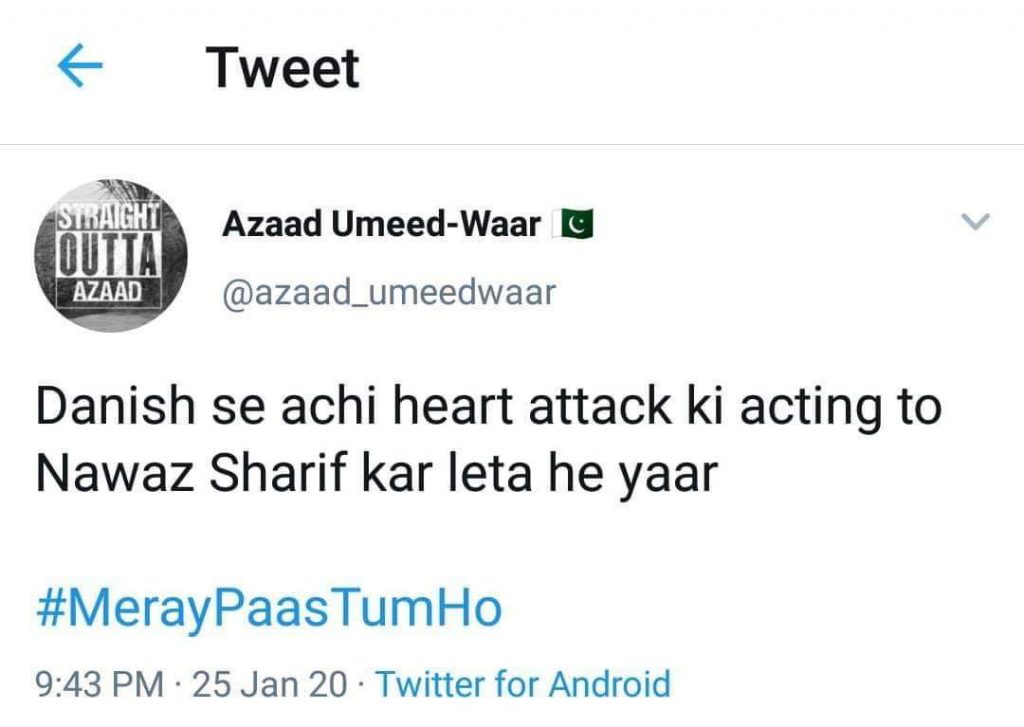 Danish's Death In Meray Pass Tum Ho Has Triggered The Meme Brigade In Pakistan