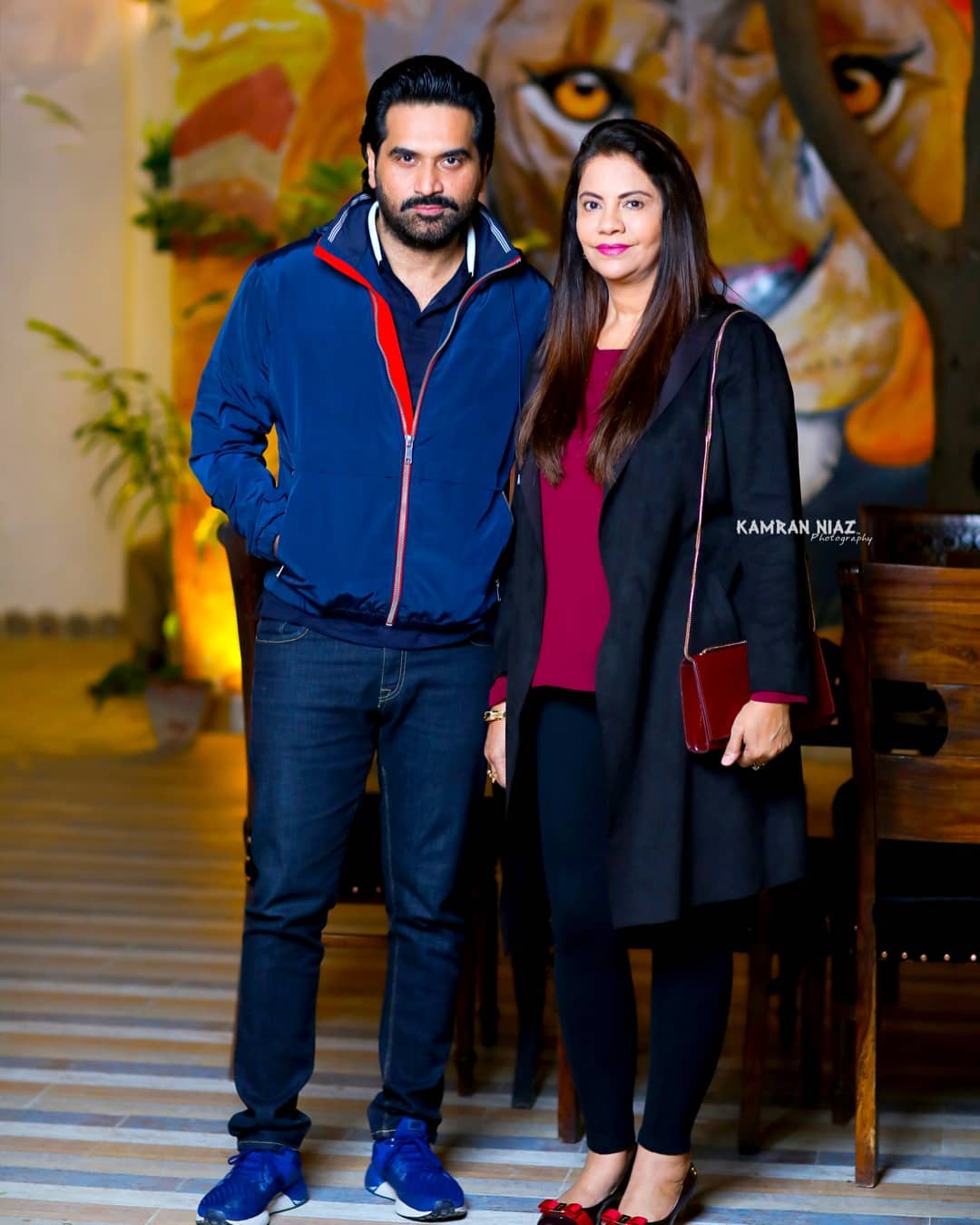 Humayun Saeed with his Wife Spotted at Yasir and Arsalan Restaurant The Forest