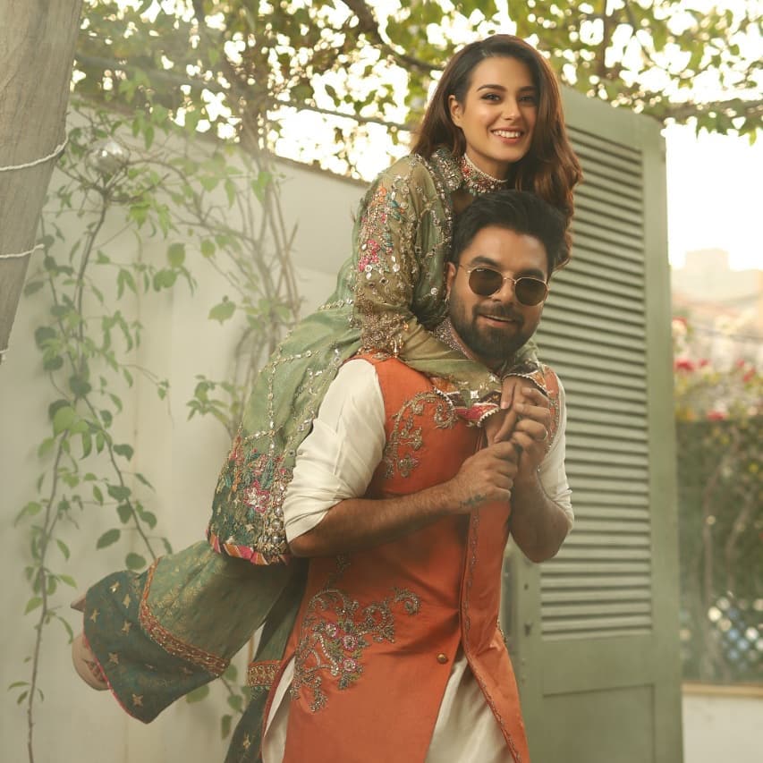 Beautiful Couple Iqra Aziz and Yasir Hussain Latest Photo Shoot